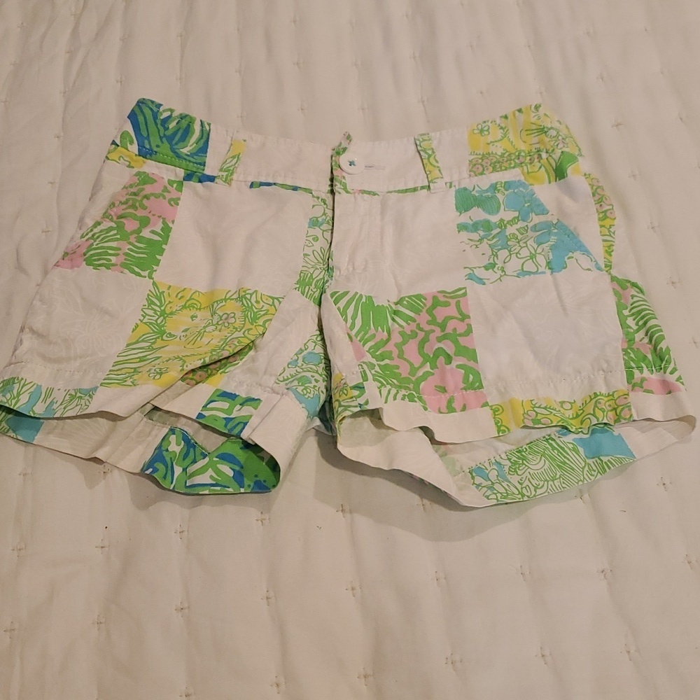 Lilly Pulitzer Women’s Resort White Lioness Patchwork Callahan Short Women's 00